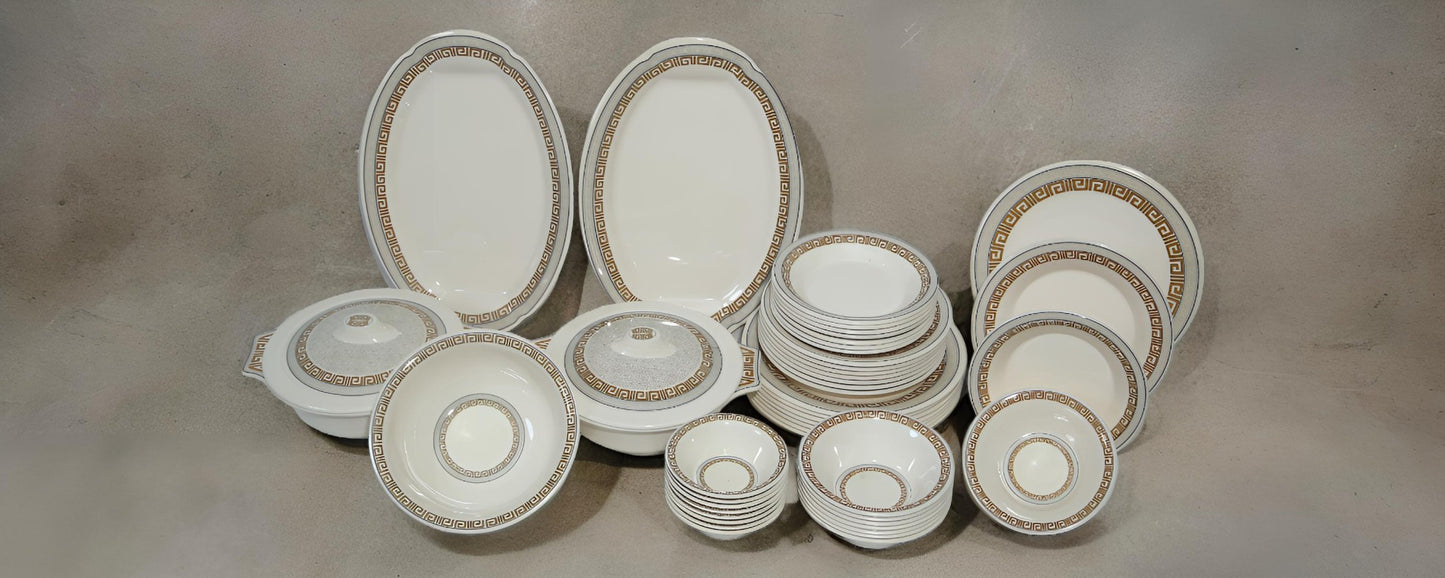 Melamine 64 pieces simple 8 person dinner set