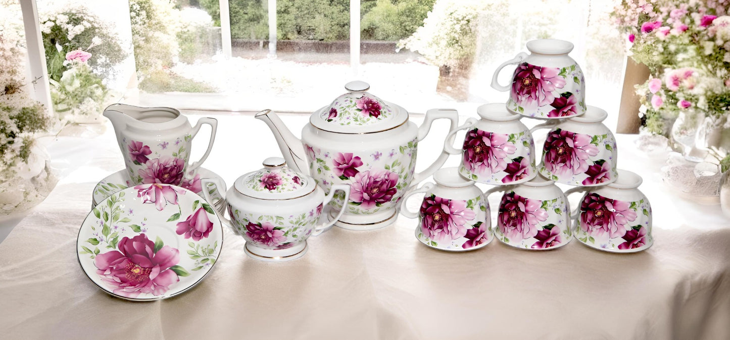 Tea Set with stand.