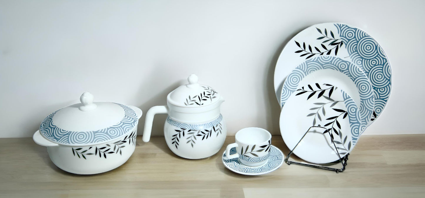 Marble dinnerset 8 person 72 pc
