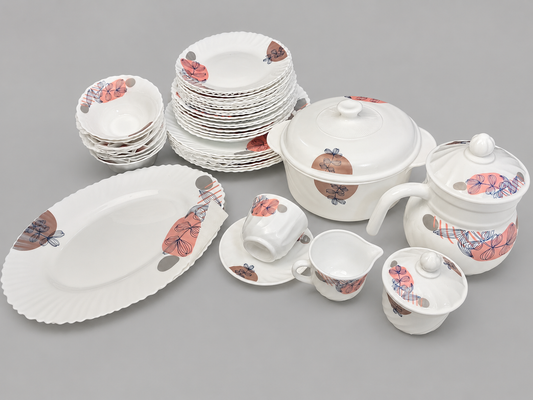 72 PCS Marble Dinner Set – 8 Person Serving