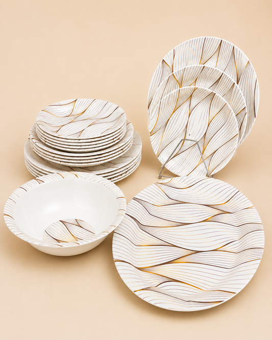 OceanKaka Premium 20 PCS Melamine Dinner Set – 6 Person Serving