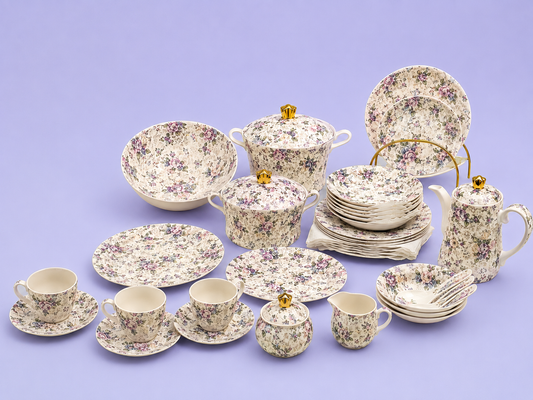 Premium Dinner Set Combo – Bone China &amp; Melamine