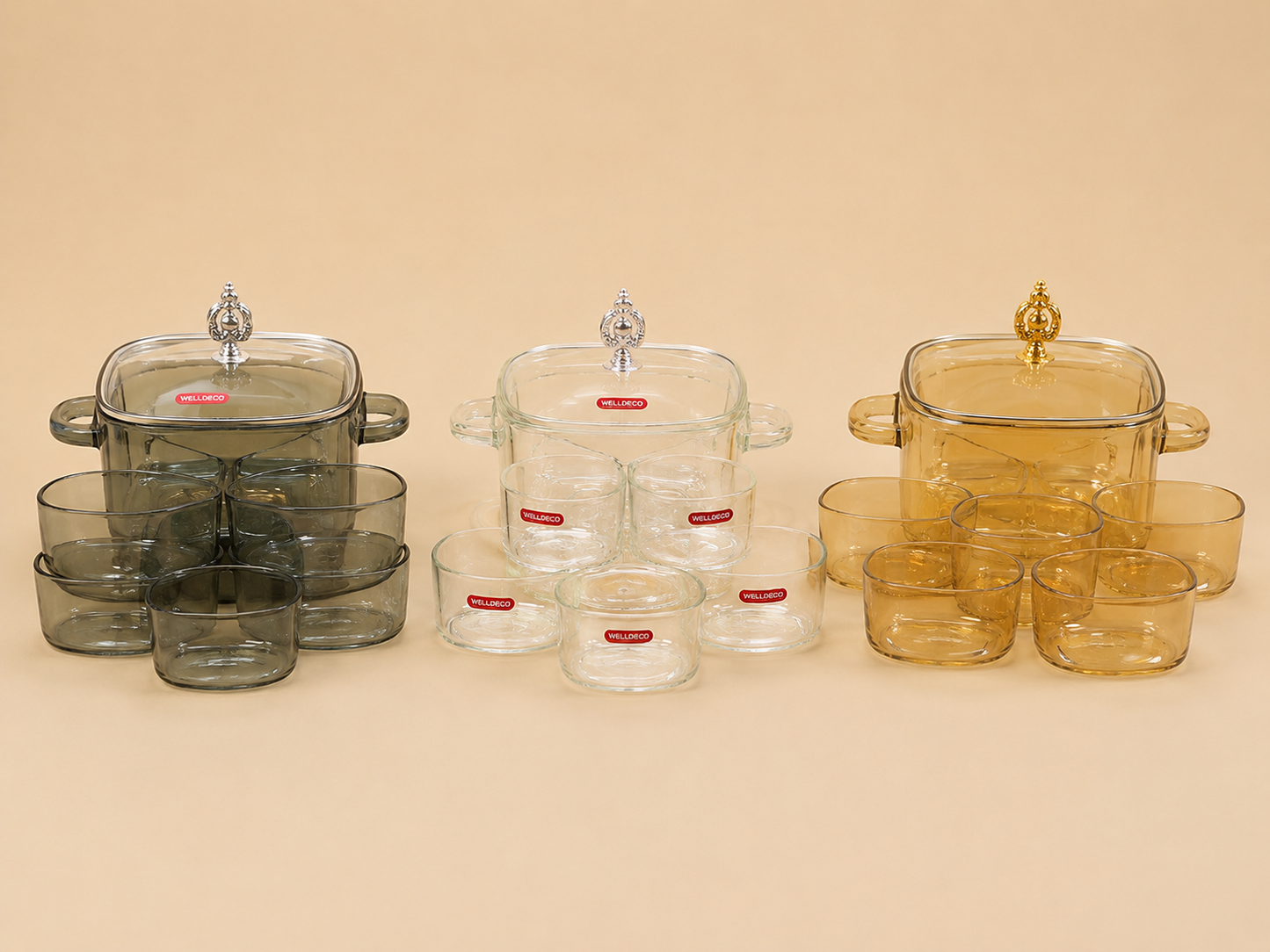 Premium Glass Ice Cream Set – 8 PCS