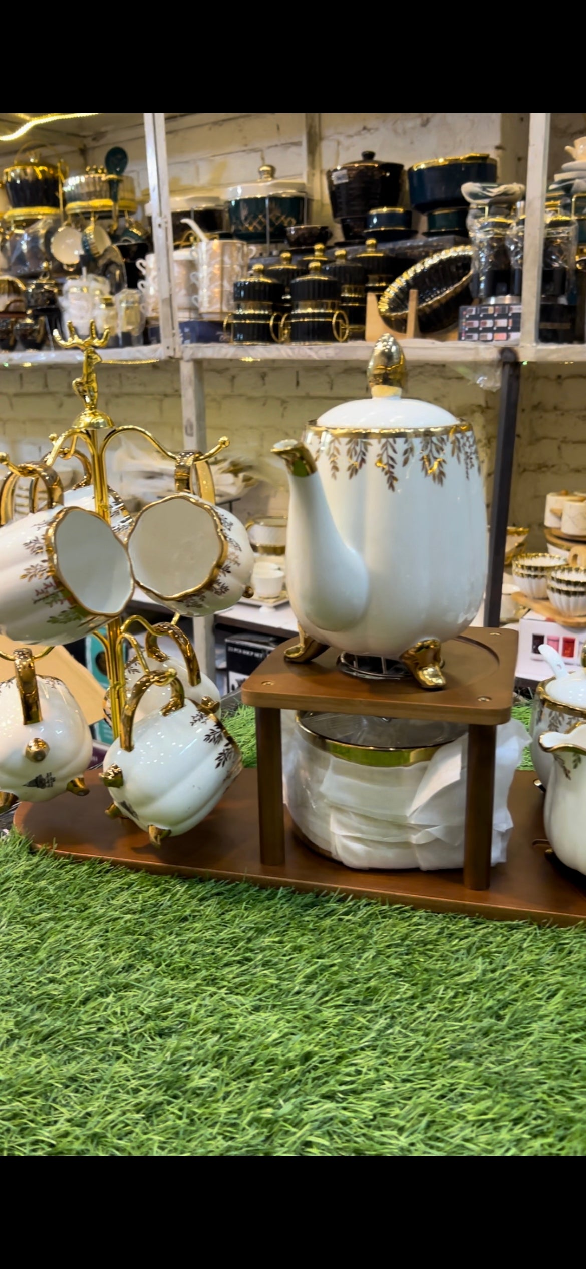 White elegant Tea set beautiful design